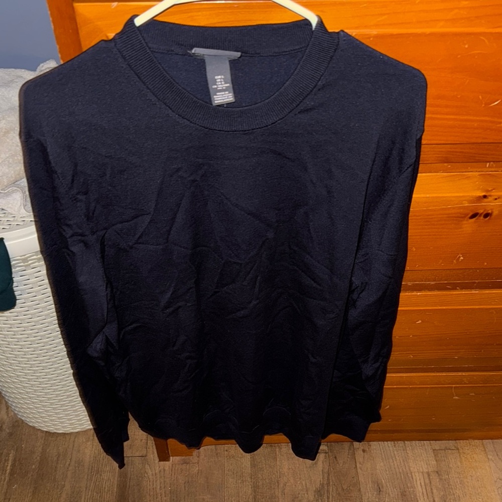 H&M Slim Fit Navy Sweater